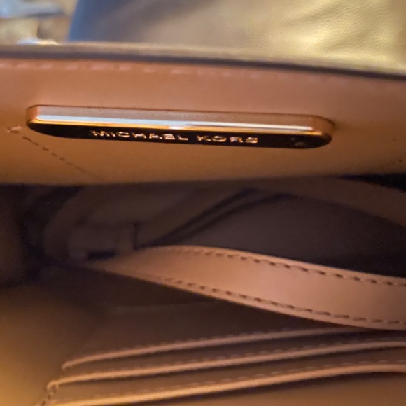 Michael Kors Maple Camel Leather Studded Satchel - Picture 6 of 12